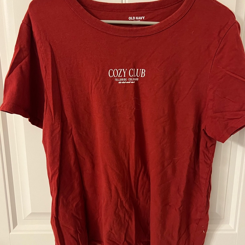 Old Navy Red Graphic Tee